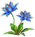 Buy Dreamlight Valley Items Blue Glass-Like Flowers