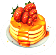 Buy Dreamlight Valley Items Spiral Strawberry Chia Pancakes